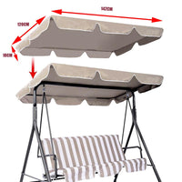 Toile de rechange pour fauteuil à bascule de jardin Garvee, 2 places, imperméable, coupe-vent, résistante aux déchirures, pour hamacs de jardin et véranda extérieure.