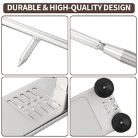 Couteau à huîtres Garvee, ouvre-huîtres professionnel en acier inoxydable, réglable, argenté, idéal pour les restaurants et la maison.