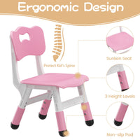 Ensemble table et 6 chaises pour enfants Garvee avec rangement, hauteur réglable, plateau à motifs graffiti, pieds antidérapants, table d'activités pour la maison et la maternelle.