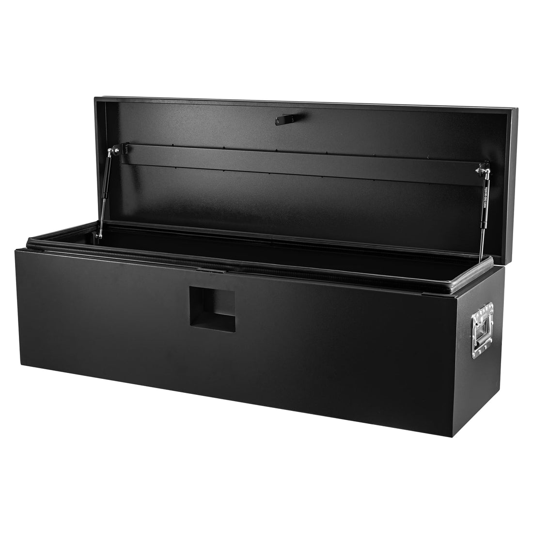 Garvee Coffre à Outils MHL pour Benne de Camion 38 × 38 × 76 cm, Couvercle Hydraulique, Serrure Anti-Perçage, Noir