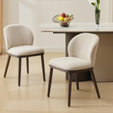 Garvee Chaise de salle à manger confortable en bois durable, design ergonomique, pour cuisine et salle à manger - Beige