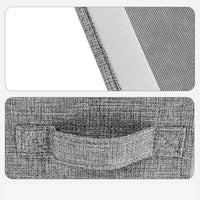 Boîte de rangement sous lit Garvee en 2 pièces avec couvercle, organisateur de literie, grise, polyvalente, anti-poussière, robuste, grande taille