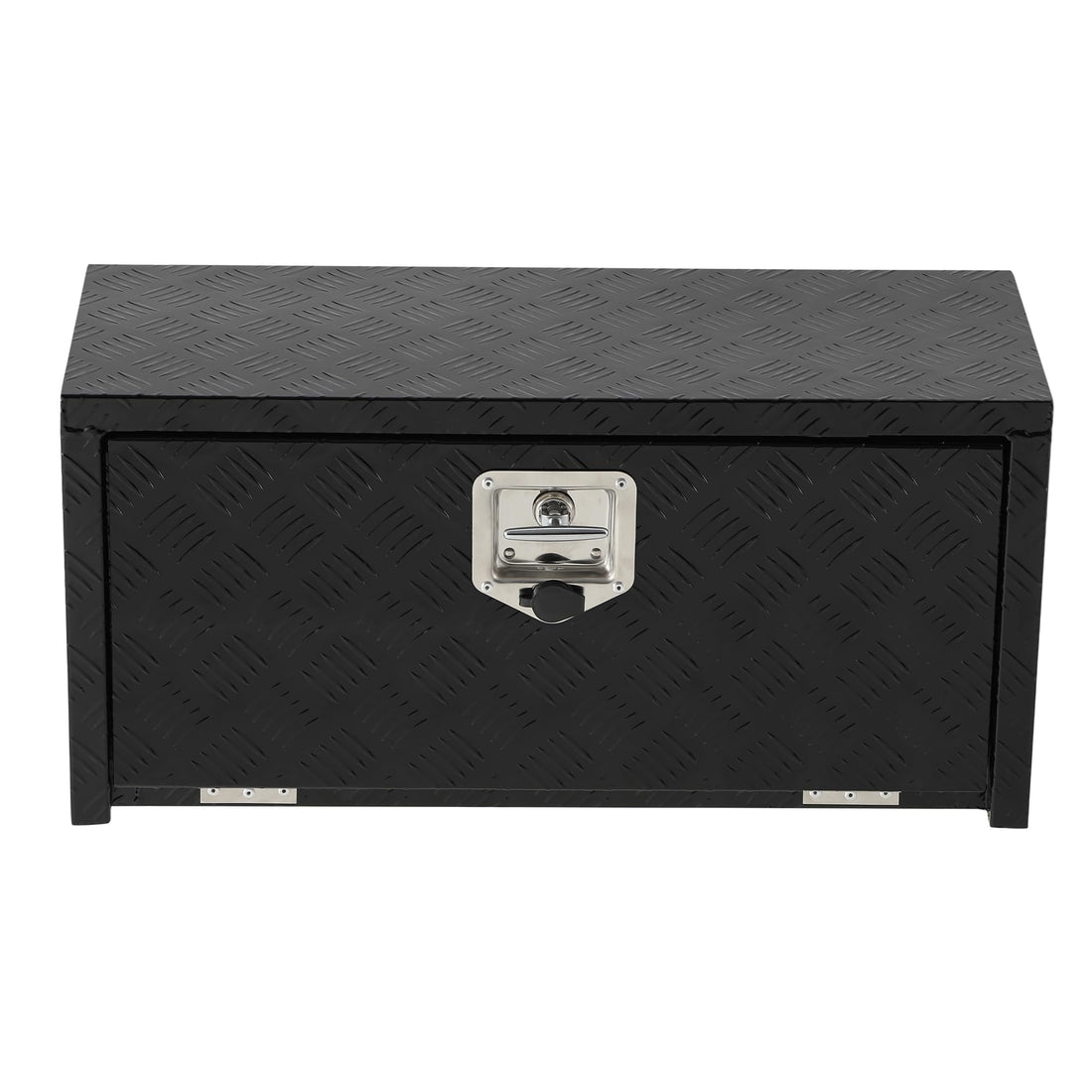 Garvee Coffre sous châssis en aluminium robuste 76 cm, rangement étanche noir pour pick-up, camping-car et remorque