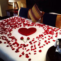 Garvee 5000 pétales de rose artificiels rouges, doux et soyeux, réutilisables, pour mariage et Saint-Valentin