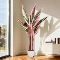 Plante artificielle Garvee en pot, feuilles réalistes, entretien facile, PEVA durable, pour bureau et salon, verte, élégante