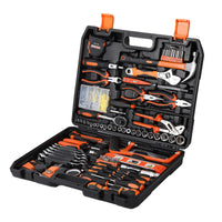 Coffret d'outils Garvee 236 pièces avec cliquet et tournevis pour réparation automobile et bricolage, poignées en acier et TPR, portable, coffret en plastique, 45 cm, noir