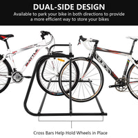 Porte-vélos Garvee, lot de 10, acier thermolaqué, pour garages et événements, 155 cm, robuste et résistant aux intempéries