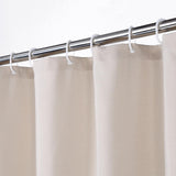 Garvee Rideau de douche , aspect lin, 152 × 183 cm, ivoire, avec crochets - Ivoire