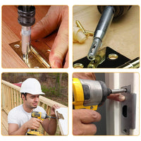Coffret de 7+1 forets à charnière auto-centreurs Garvee, assortiment de forets HSS pour bois, métal, aluminium, cuivre, acier inoxydable, queue hexagonale de 6,35 mm (1/4")