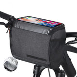 Sacoche de cadre avant de vélo multifonctionnelle étanche Garvee Fietsstuurtas 4,5 L pour VTT et randonnées en plein air, noire