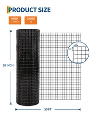 GARVEE Grillage hexagonal 0,91 × 15,24 m, acier galvanisé 19 gauge avec fils d’attache, antirouille, bords lisses, pour poulailler et jardin