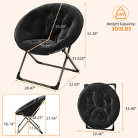 Fauteuil pliant rembourré Garvee, structure en métal, ultra-doux, pliable et robuste, idéal pour la chambre et le jardin.