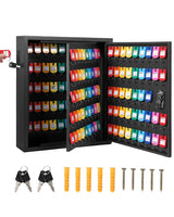 Garvee Organisateur de Clés 150 clés Coffret mural en Acier avec Serrure 2 Clés pour Hôtel Bureau Coloré Robuste
