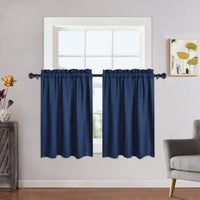 Rideaux thermiques opaques Garvee, rideaux occultants et isolants pour fenêtre courte, rideaux de chambre noirs
