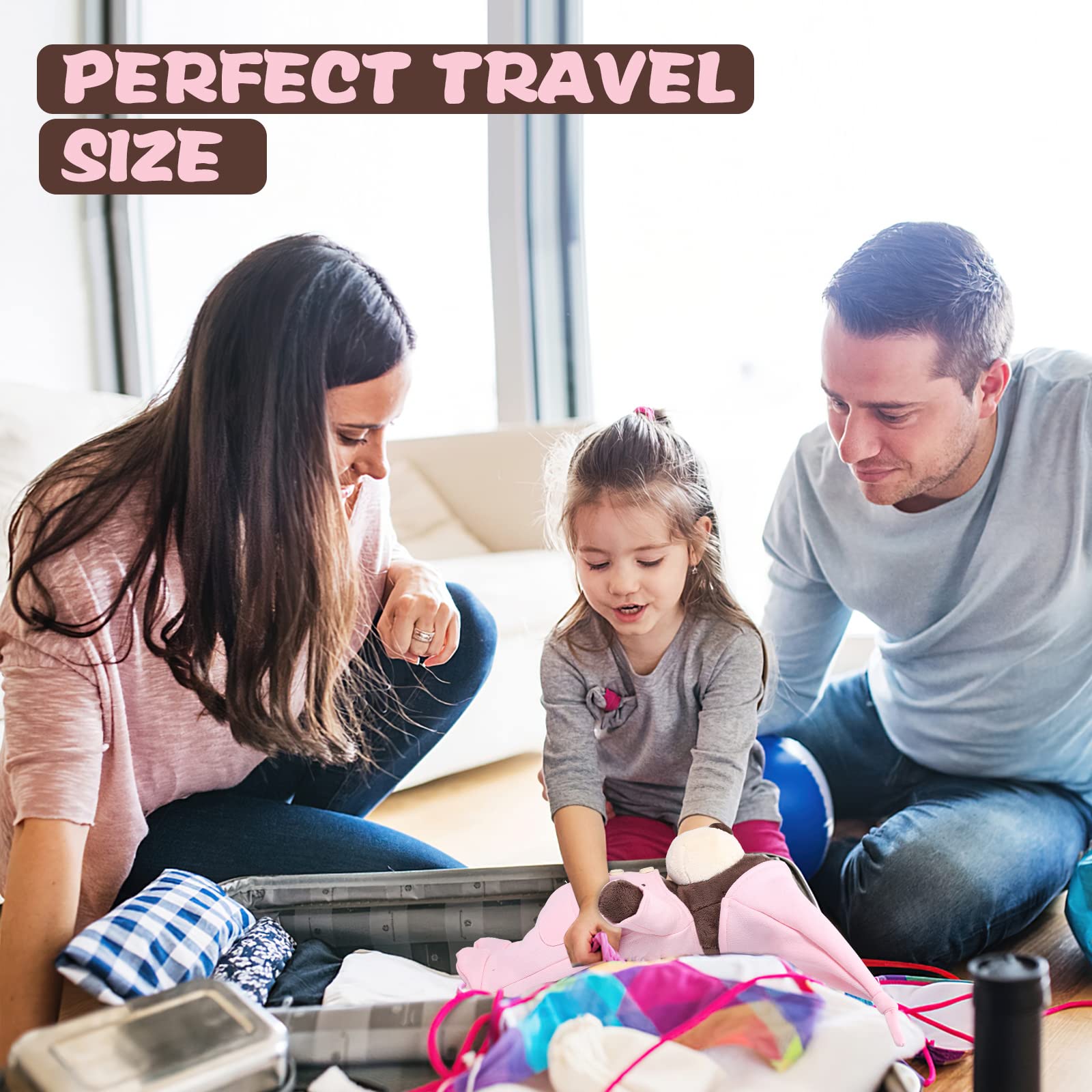 Ours en peluche interactif Garvee avec pyjama rose amovible pour enfants, doux et confortable, rose