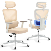Chaise de bureau ergonomique Garvee en maille avec soutien lombaire réglable, accoudoirs 3D, structure en métal, hauteur réglable, noire, pour bureau à domicile