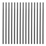 GARVEE Balustres de terrasse droits plats en aluminium de 82 cm (32-1/4 po) avec vis, paquet de 50, balustres rainurés pour porche, escaliers et terrasse, noir mat