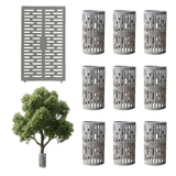Protections d'arbres Garvee, lot de 10, grilles de protection en plastique pour troncs d'arbres, PVC résistant aux intempéries, respirant, sans danger pour l'entretien des jardins et des espaces verts.