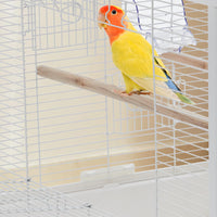 Cage à oiseaux Garvee 71 cm (28 pouces) avec thermo-hygromètre, plateau amovible et structure métallique robuste, idéale pour les perruches et les perroquets, à la maison comme en voyage.