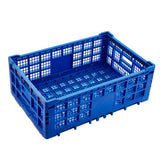 Garvee boîte à lait pliable 52 L, robuste et empilable, en polypropylène, pour garage et bureau, légère et pliable - Bleu