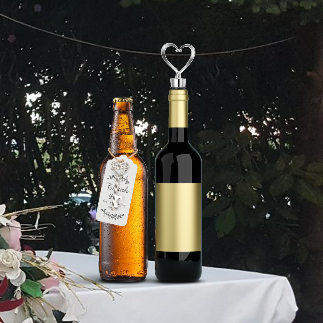 Coffret ouvre-bouteilles Garvee, 36 pièces, couteau de sommelier en acier inoxydable avec pochette et étiquette cadeau pour mariage, anniversaire, transparent, 6,5 cm