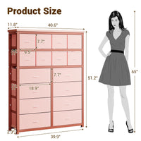 Garvee commode à 16 tiroirs en tissu, idéale pour la chambre, la cuisine, le bureau, l'entrée, le salon, le couloir ou la chambre d'enfant