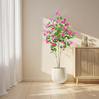 Bougainvillier artificiel Garvee de 1,20 m, facile d'entretien, pour la décoration de bureau et de maison, vert, en plastique