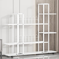 Étagère d'angle Garvee pour plantes, avec roulettes, en fer robuste et étanche, pour salon, balcon ou jardin, noir.