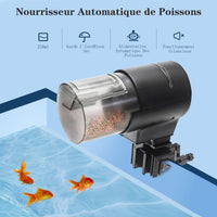Distributeur automatique de nourriture pour poissons Garvee 210 ml avec 3 options de minuterie et couvercle de conservation de la fraîcheur pour aquariums et vacances