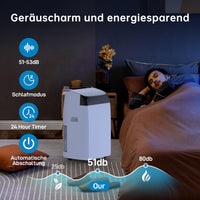 Garvee Climatiseur mobile 12000 BTU, 4 en 1 silencieux au R290, avec kit fenêtre, pour maison et bureau