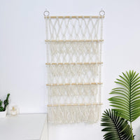 Garvee Étagère à peluches à 4 niveaux, organisateur de jouets suspendu pour chambre d'enfant, 105 x 52 cm, blanc