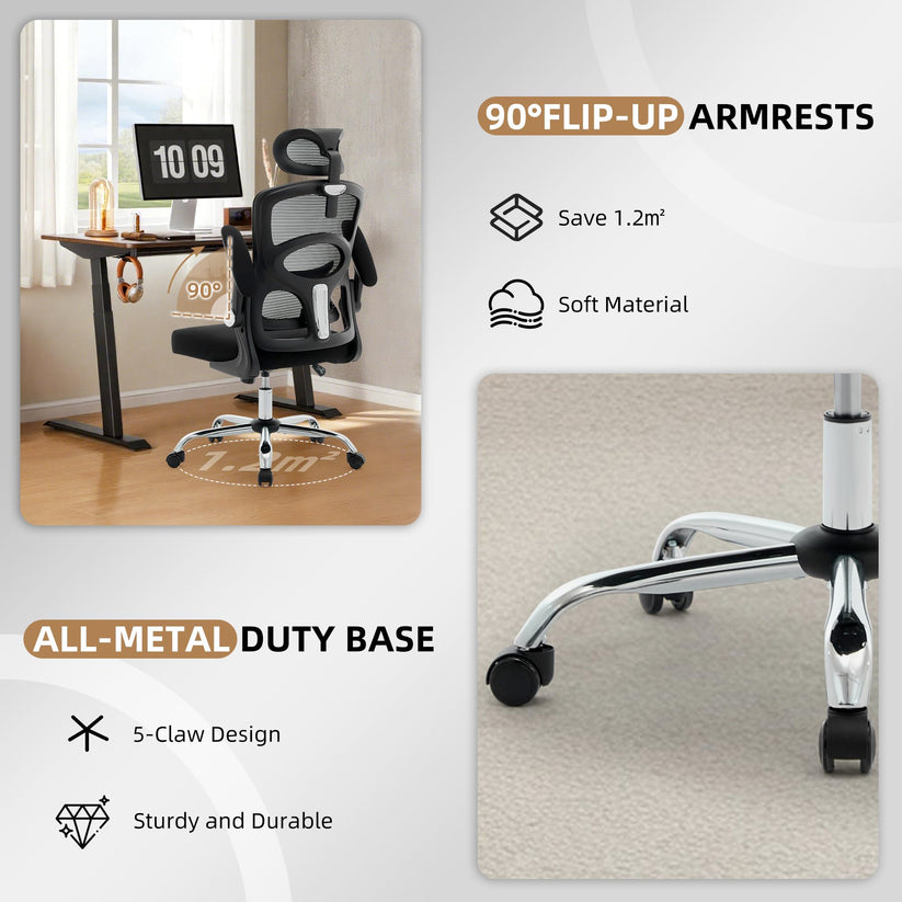 Montage rapide du fauteuil de bureau ergonomique