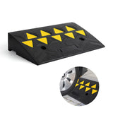 Garvee Rampe de trottoir en caoutchouc robuste, hauteur 10,4 cm, pour allées, camions, bus et fauteuils roulants - Jaune