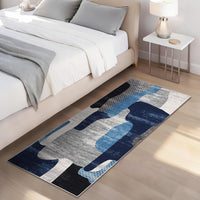 Tapis de salon Garvee moderne à motifs abstraits, poils courts, antidérapant, lavable, doux et léger, pour chambre et bureau, 60 x 230 cm