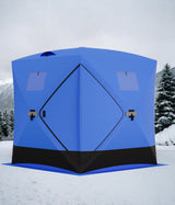 Garvee tente de pêche sur glace pop-up 178 × 178 × 201 cm, isolée, portable et imperméable, blanche