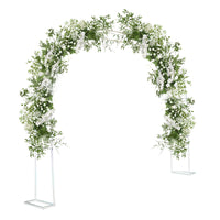 Arche de jardin Garvee en métal, 3 m x 2,2 m, acier galvanisé antirouille, style vintage, idéale pour mariages et garden-parties.