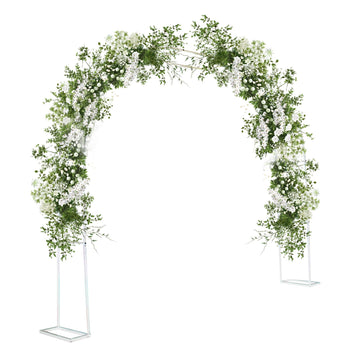 Arche de jardin Garvee en métal, 3 m x 2,2 m, acier galvanisé antirouille, style vintage, idéale pour mariages et garden-parties.