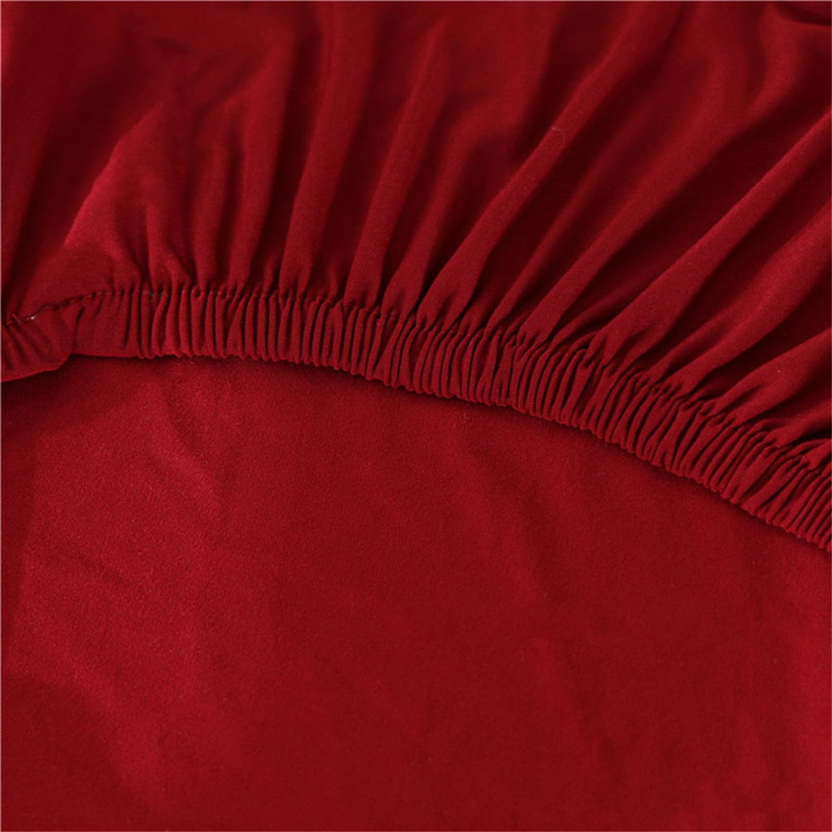 Garvee housse de siège de bureau extensible, housse de chaise de bureau séparable, housse de dossier, protection universelle pour chaise pivotante, rouge bordeaux