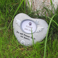 Garvee Pfotenabdruck Haustier Grabstein Katze Gedenkstein Garten Realistischer Harz   Engel Beileidsgeschenk