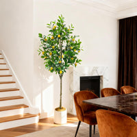 Arbre artificiel d'intérieur Garvee de 1,8 m, design réaliste, sans entretien, durable, pour salon et bureau, vert