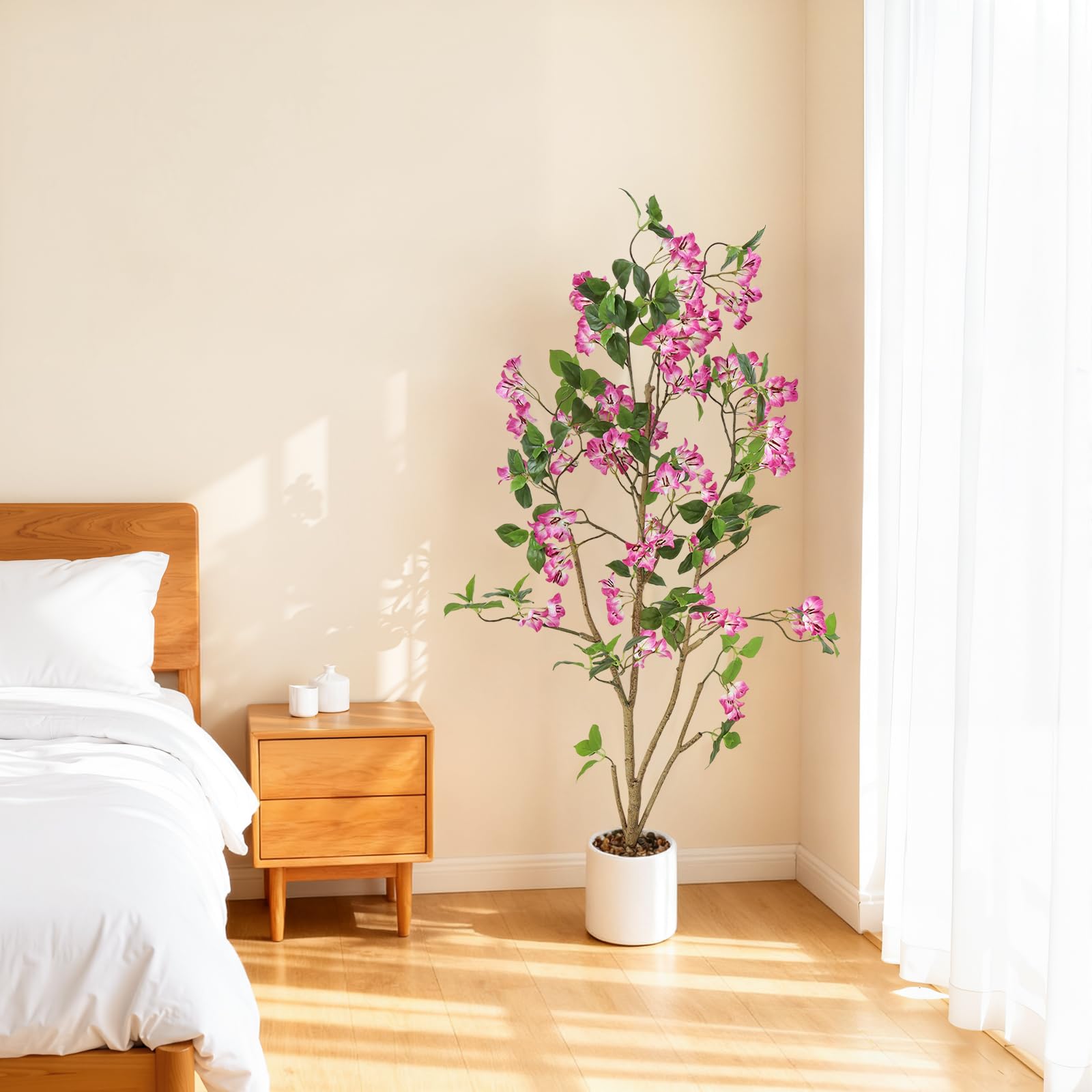 Ensemble de 2 arbres artificiels d'intérieur Garvee, réalistes, sans entretien, en matériau de haute qualité, pour la maison et le bureau, écologiques