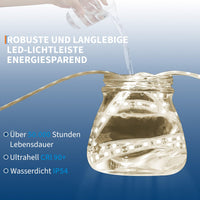 Miroir de salle de bain Garvee avec éclairage intégré 50 x 70 cm, antibuée, 3 couleurs d'éclairage, intensité réglable, miroir LED avec interrupteur tactile
