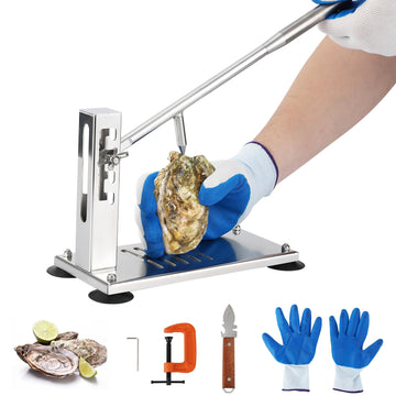 Couteau à huîtres Garvee, ouvre-huîtres professionnel en acier inoxydable, réglable, argenté, idéal pour les restaurants et la maison.