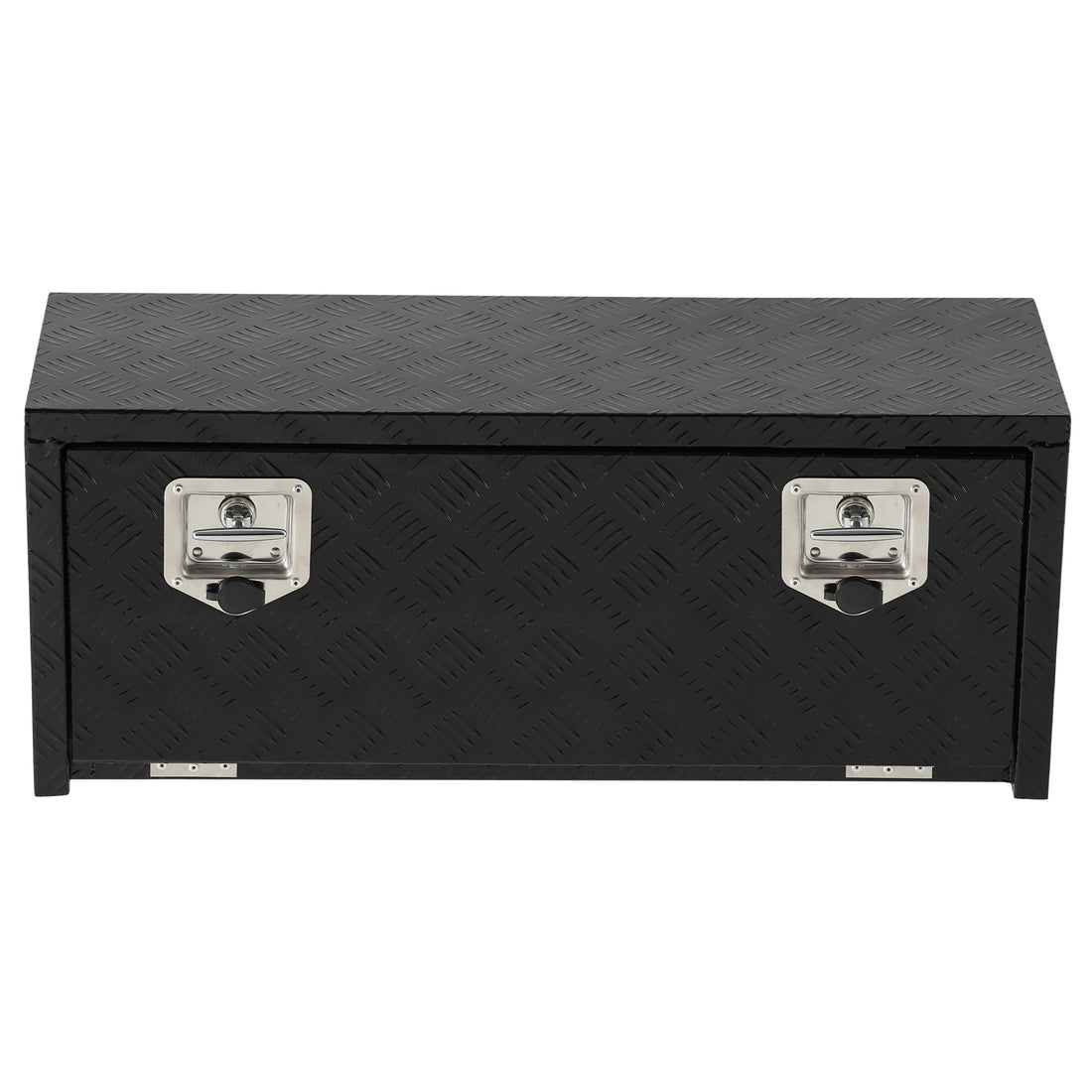 Garvee Coffre sous châssis en aluminium robuste 91 cm, rangement étanche noir pour pick-up, camping-car et remorque