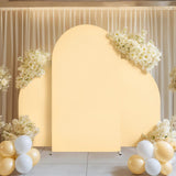 Garvee Ensemble de 3 pièces de haute qualité pour arche de mariage, toile de fond élastique et pliable double face, idéale pour mariage, baby shower et anniversaire. Dimensions : 1,5 m, 2,2 m et 1,5 m.