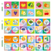 Coffret de 12 livres d'éveil en tissu Garvee Baby, en coton lavable, doux et non toxique, idéal pour les bébés et les jeunes enfants. 10,5 x 10,5 cm. Idéal comme cadeau.
