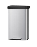 Garvee Poubelle Métallique Avec Couvercle - Acier Inoxydable Durable, Étanche - Compacte Pour Cuisine Et Bureau - 