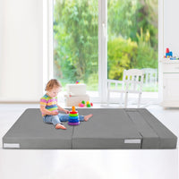 Canapé-lit pliable Garvee avec coussins en mousse à mémoire de forme, ergonomique et polyvalent pour le salon et le bureau, 203 x 152 x 15 cm, gris