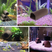 Grotte en céramique Garvee pour aquarium, refuge pour l'élevage de crevettes, décoration durable et naturelle pour aquariums d'eau douce