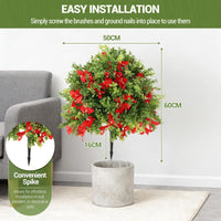 Garvee Arbre artificiel d’intérieur de 61 cm, plante réaliste et durable, résistante à la décoloration, pour maison et bureau, vert